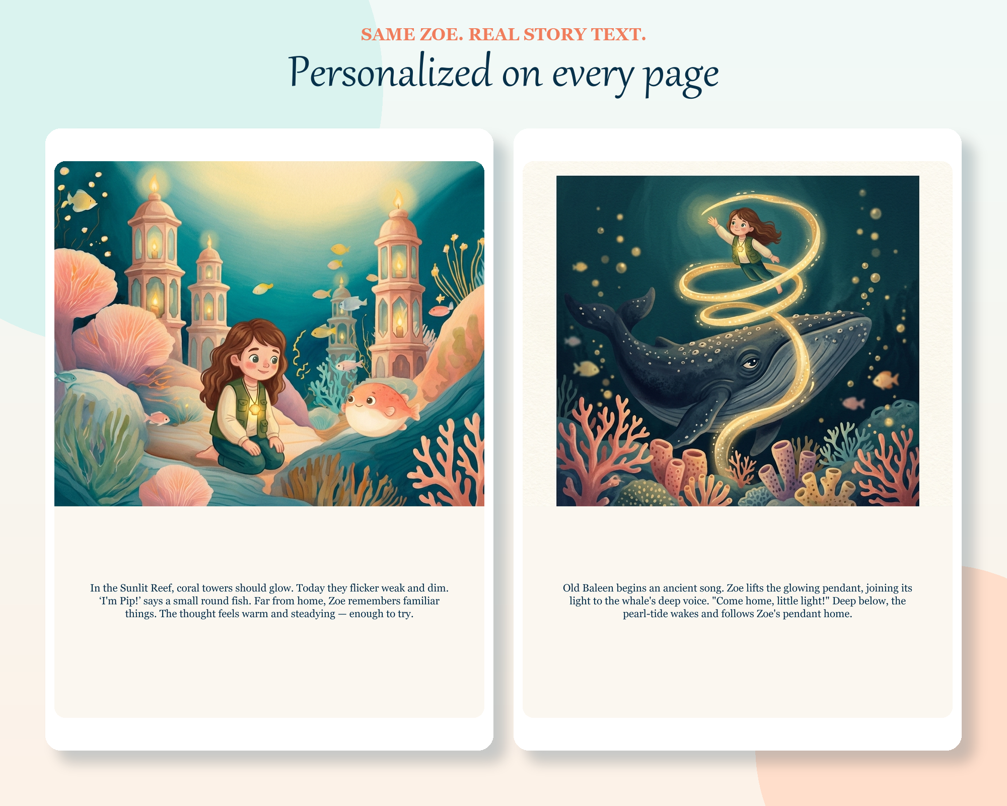 Find Me in Coral Cove illustrated cover art